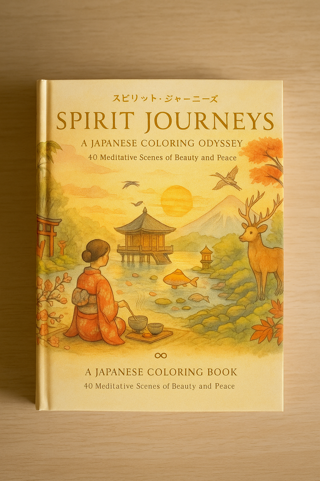 Spirit Journeys : 40 Meditative Coloring Pages Inspired by Japan