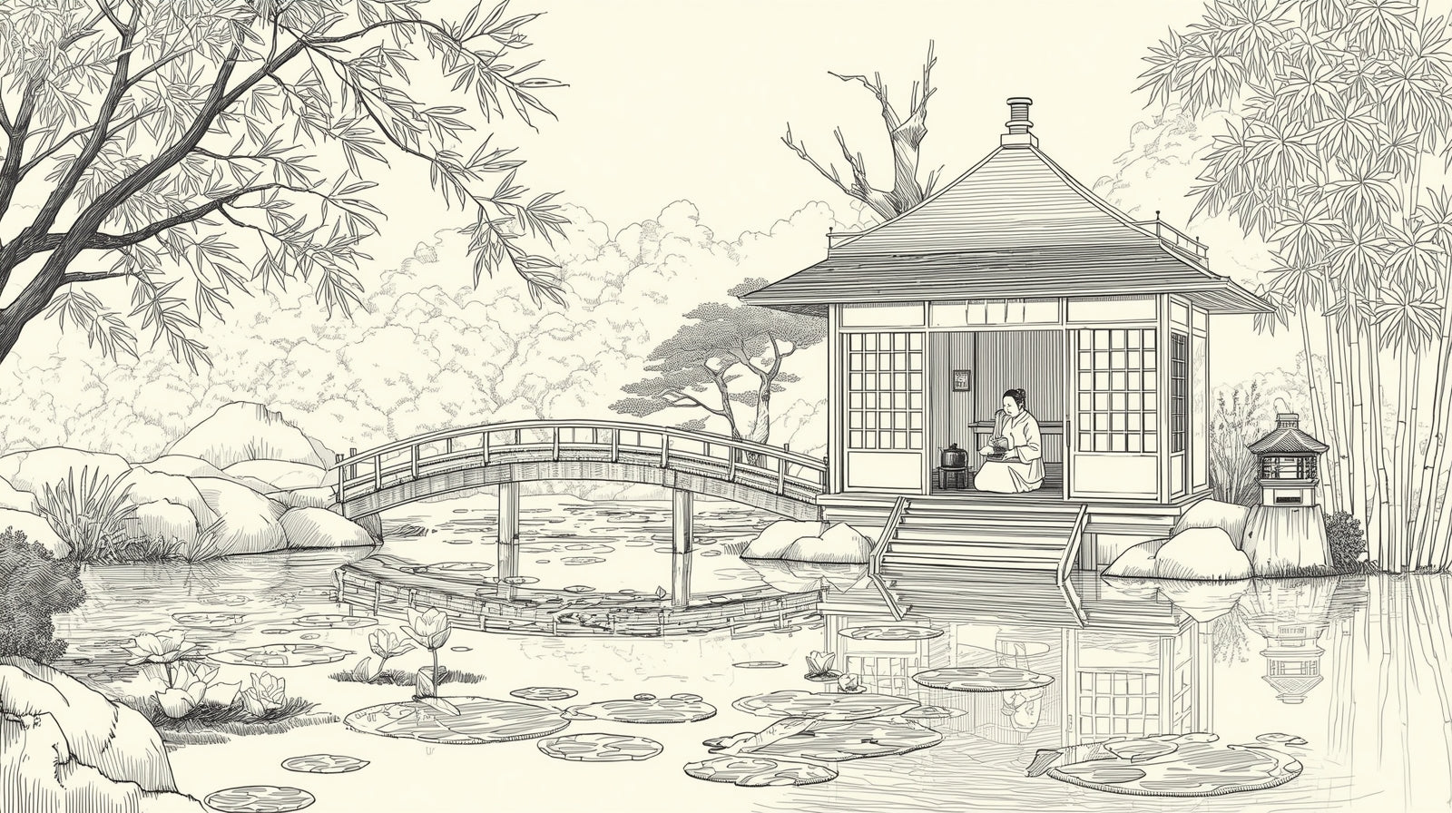 Spirit Journeys : 40 Meditative Coloring Pages Inspired by Japan